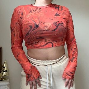 Sheer blouse, size medium.